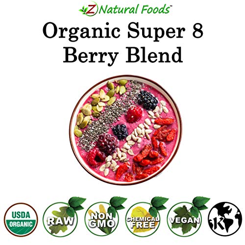 Organic Super 8 Berry Blend - Goji + Acai + Maqui + Blueberry +