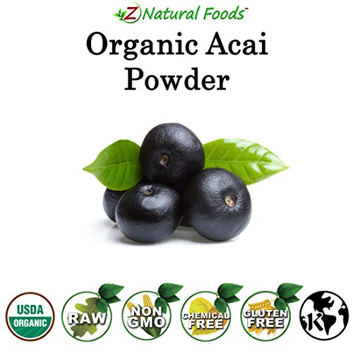 Premium Organic Acai Berry Powder - 5 Lb - Freeze Dried Superfoo