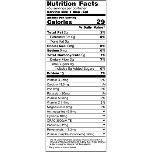 Premium Organic Acai Berry Powder - 5 Lb - Freeze Dried Superfoo