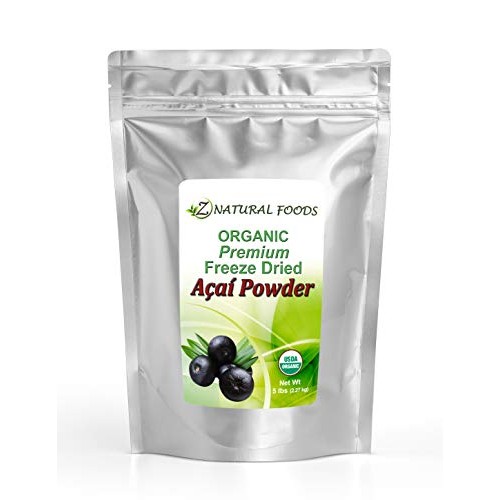 Premium Organic Acai Berry Powder - 5 Lb - Freeze Dried Superfoo