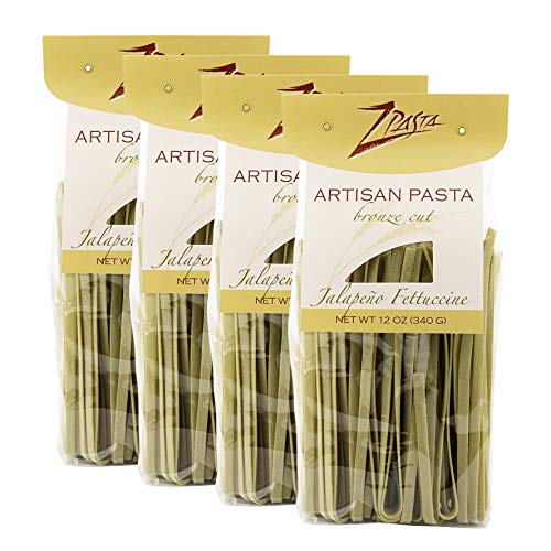 Zpasta Jalapeno Fettuccine - Bronze Cut Artisan Pasta 12 Oz 4 P
