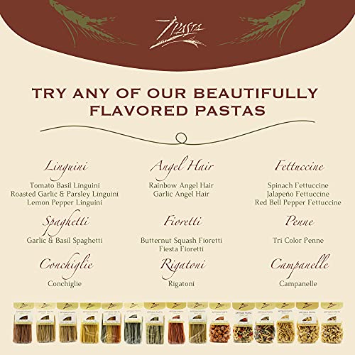 Zpasta Spinach Fettuccine - Bronze Cut Artisan Pasta 12 Oz