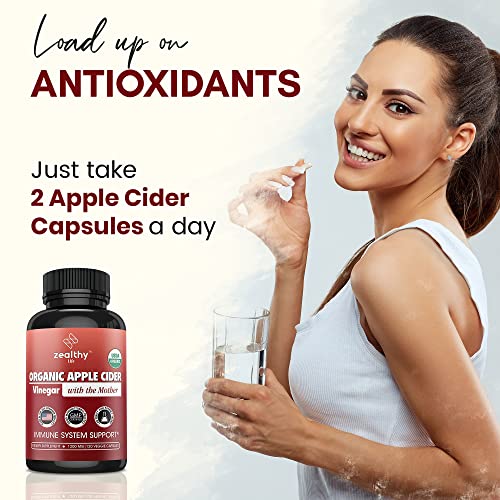 Apple Cider Vinegar with The Mother Supplement, 1200mg Apple Cid...