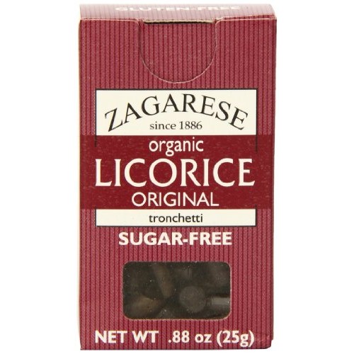 Zagarese 100% Organic Licorice, Original, 0.88 Ounce Flip Top Box