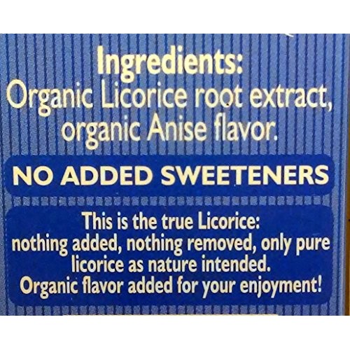 Zagarese 100% Organic Licorice With Anise, 0.88 Ounce Flip Top Box