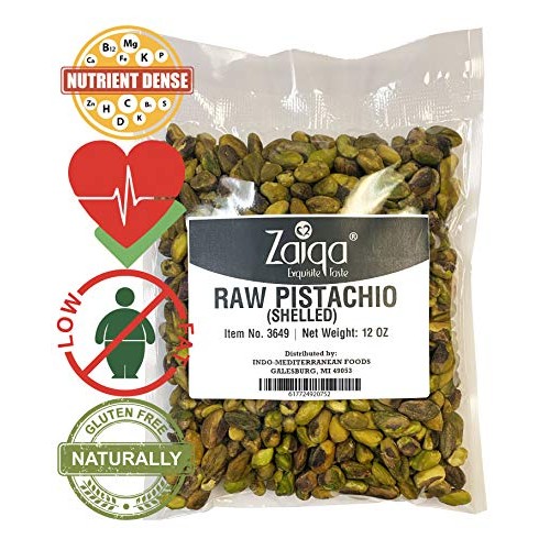 Pistachios With No Shell, Raw &Amp; Unsalted Nuts, Pasteurized, Cali