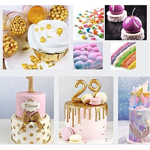 Edible Glitter for Wine Beer Champagne Drinks Sprinkles for Choc...