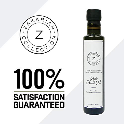 Zakarian: Cold-Pressed Extra Virgin Sage Olive Oil - Made From O