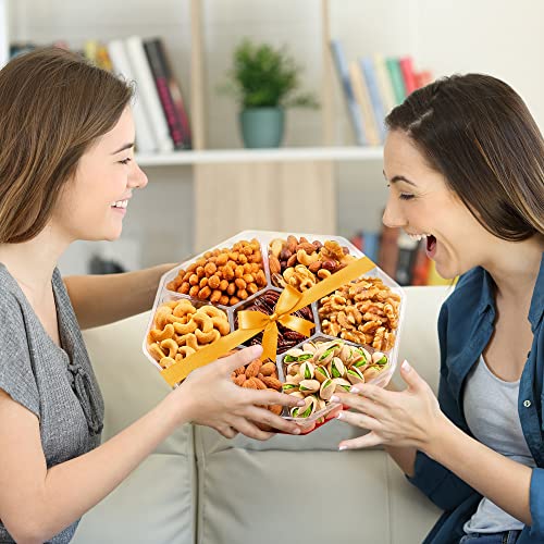 Holiday Nuts Gift Baskets For Families, 7 Variety Christmas Gift