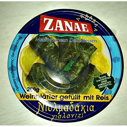 Zanae Stuffed Grape Leaves With Rice - Yalantzi Dolmadakia 200G-