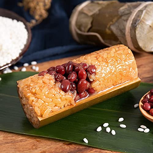 Bamboo wrapped Sweet Rice Dumpling,Red Bean Paste Date Honey zon...
