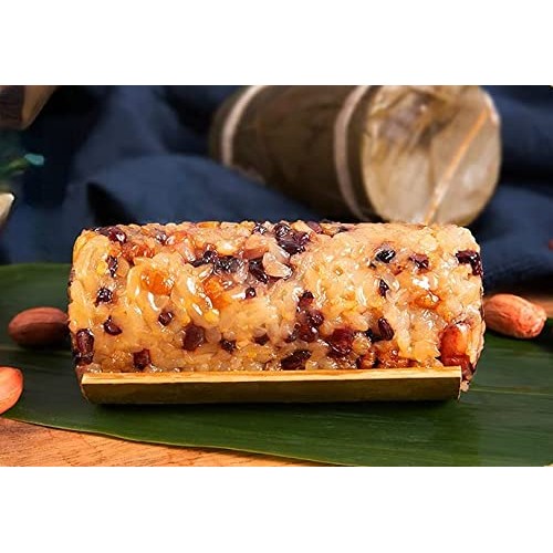 Bamboo wrapped Sweet Rice Dumpling,Red Bean Paste Date Honey zon...