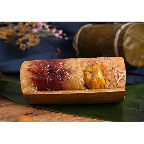 Bamboo wrapped Sweet Rice Dumpling,Red Bean Paste Date Honey zon...