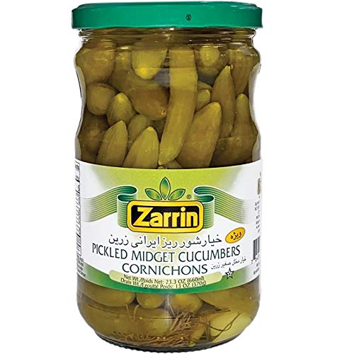 Zarrin - Pickled Midget Cucumber Cornichons, 4 Pack 23.3 Oz X 4
