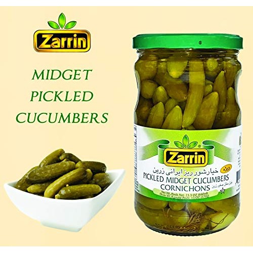 Zarrin - Pickled Midget Cucumber Cornichons, 4 Pack 23.3 Oz X 4