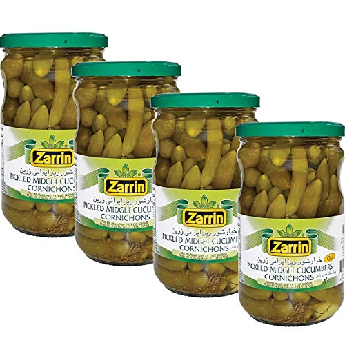 Zarrin - Pickled Midget Cucumber Cornichons, 4 Pack 23.3 Oz X 4