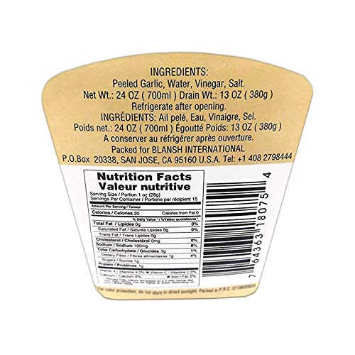 Zarrin Pickled Peeled Garlic, 24 Oz