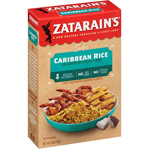 Zatarains Caribbean Rice Mix, 6 Oz Pack Of 12