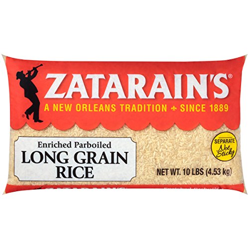 Zatarains Enriched Parboiled Long Grain Rice, 10 Lbs