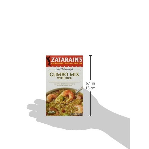 Zatarains Gumbo Mix, 7 Oz Pack Of 12 Package May Vary
