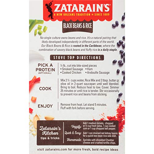 Zatarains New Orleans Style Black Beans And Rice, 7 Oz