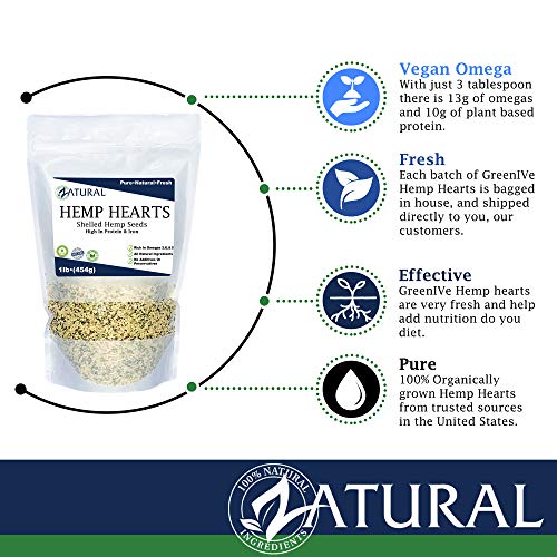 Hemp Hearts - 100% Pure Hemp Hearts - Raw Shelled Hemp Seeds 3