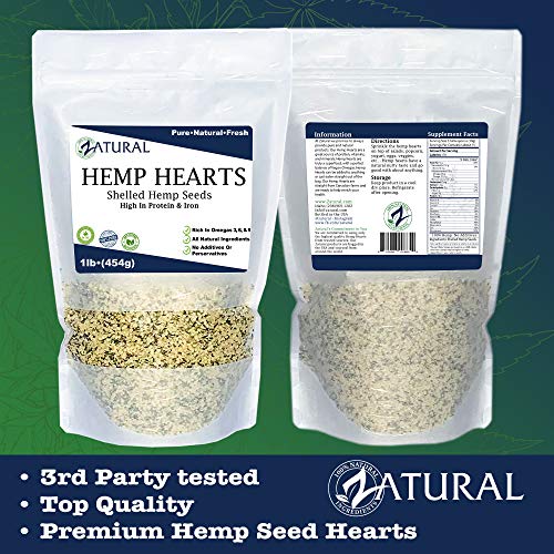 Hemp Hearts - 100% Pure Hemp Hearts - Raw Shelled Hemp Seeds 3
