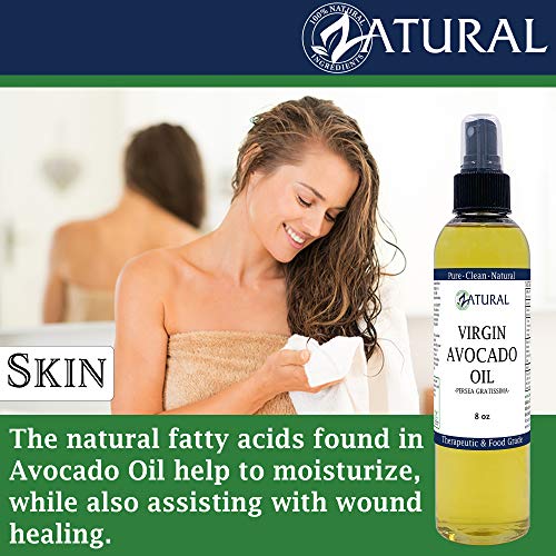 Zatural Virgin 100% Pure Natural Avocado Oil Without Additives,