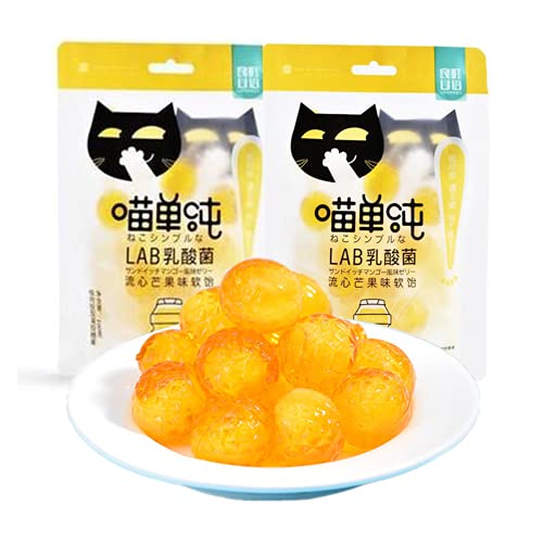 Fruit Candy喵单纯 Mango Flavor Lactic Acid Bacteria Pop Jelly,