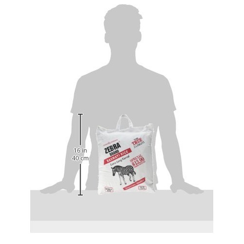 Naturally Aromatic Zebra Basmati Rice Extra Long Kernel 10 Lb Ba