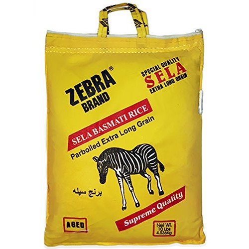 Zebra Xxl Sela Aged Basmati Rice - 10Lb., 4.53Kg.
