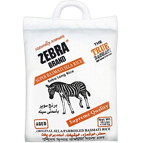 Zebra Basmati Rice Sela - 10 Lbs