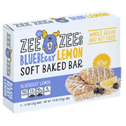 Zee Zees Blueberry Lemon Soft Baked Snack Bars, Nut-Free, Whole