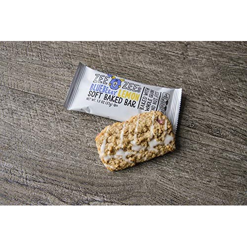 Zee Zees Blueberry Lemon Soft Baked Snack Bars, Nut-Free, Whole
