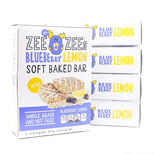 Zee Zees Blueberry Lemon Soft Baked Snack Bars, Nut-Free, Whole