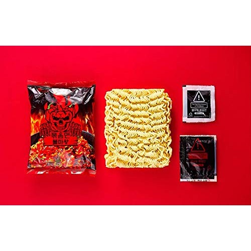 Korean Bulmawang Ramen Fire King Stir fried Ramen 135g, Soup Ram...