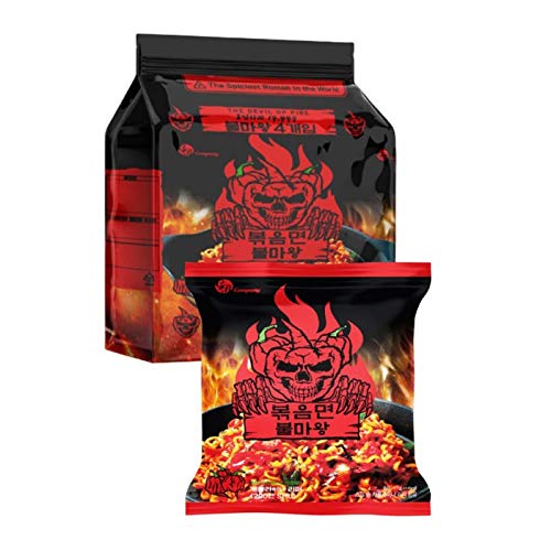 Korean Bulmawang Ramen Fire King Stir fried Ramen 135g, Soup Ram...