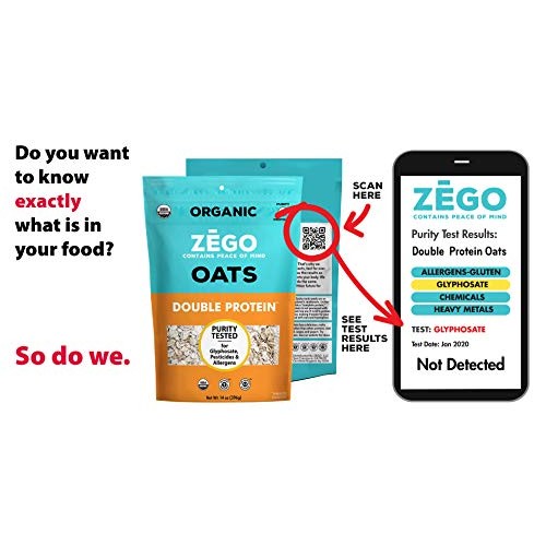 ZEGO Gluten Free Organic Rolled Oats - Double Protein Old Fashio...