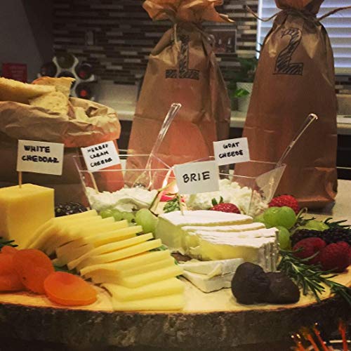 Zehhe Mini Blank White Flag 100Pcs Paper Food Picks Dinner Cake