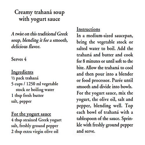 Agrozimi Traditional Greek Handmade Sour Trahana Pasta Made With