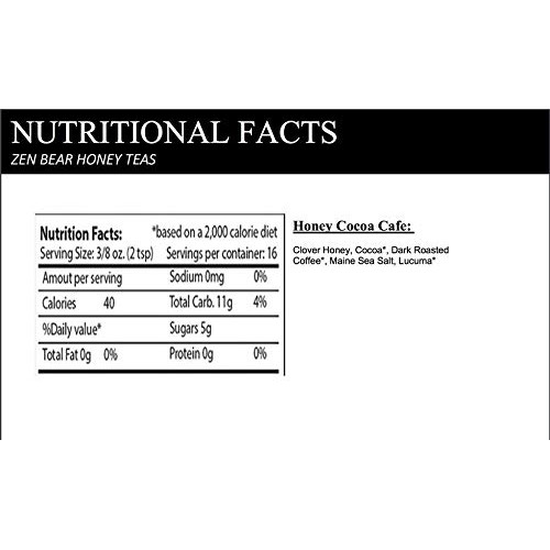 Zen Bear | Assorted Honey Cocoa Gift Box | Contains 8 3Oz Jars