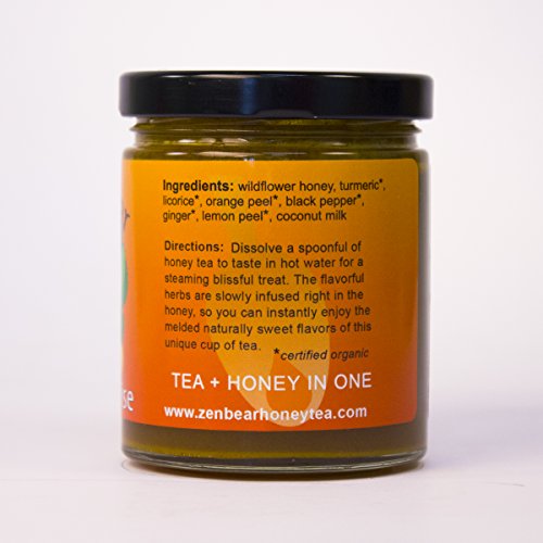 New Sunrise | Herb Infused Raw Honey Tea With Turmeric, Ginger,
