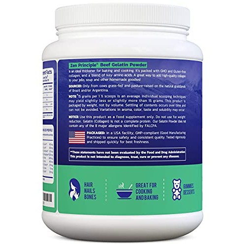 Extra Large Grass-Fed Gelatin Powder, 3 Lb. Custom Anti-Aging Pr