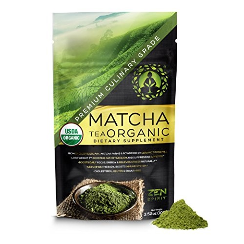Matcha Green Tea Powder Organic - Japanese Premium Culinary Grad
