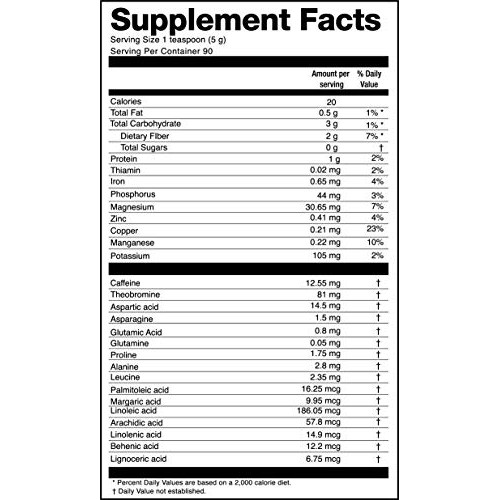 Cacao Powder Organic - 1 Pound - Unsweetened Premium Grade Super