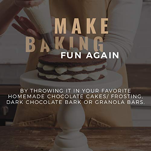 Cacao Powder Organic - 1 Pound - Unsweetened Premium Grade Super