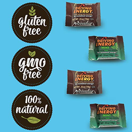 Zenevo Dark Chocolate Driving Energy Squares – Mint Dark Chocolate