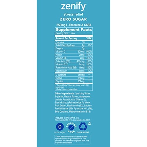 Zenify Zero Sugar All Natural Sparkling Calming Stress Relief Be Zenify Zero Sugar All Natural Sparkling Calming Stress Relief Be