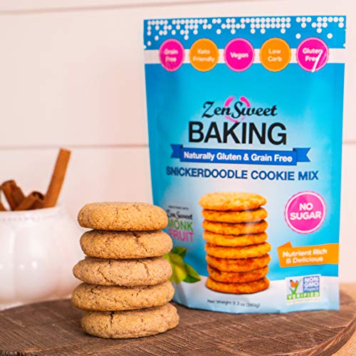 Zensweet Baking Snickerdoodle Cookie Mix - Grain Free, Sugar Fre