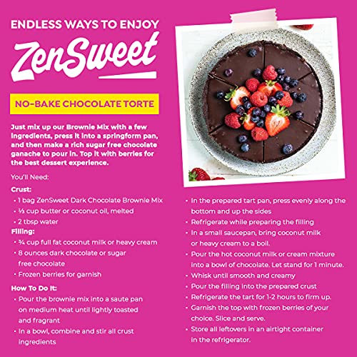 ZenSweet Fudge Brownie & Chocolate Cake Mix - Keto Baking Mix wi...